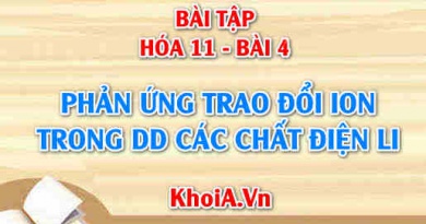 Bài tập phản ứng trao đổi ion trong dung dịch chất điện li: Giải bài tập 1, 2, 3, 4, 5, 6, 7 trang 20 SGK Hóa 11 bài 4